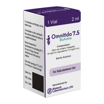 Omnitida 7.5 BioActive флакон &mdash; 7,5 мг, агоніст GIP/GLP-1 Omnitida_7.5_VIAL фото